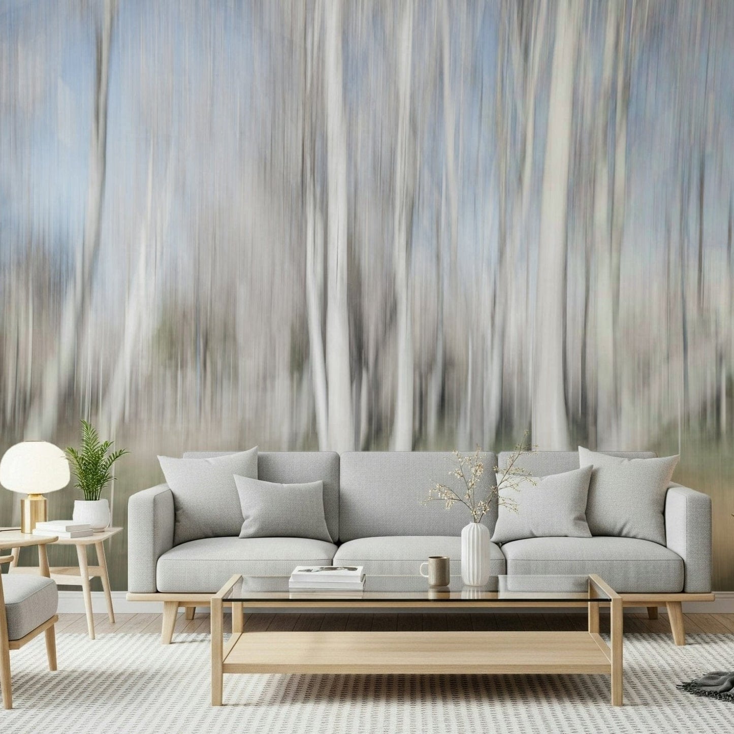 An artistic nature inspired mural for home decor., GD5655
