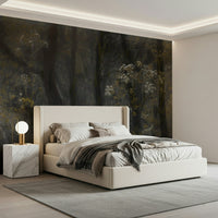 A peaceful woodland vista mural on decorative wallpaper., GD5596