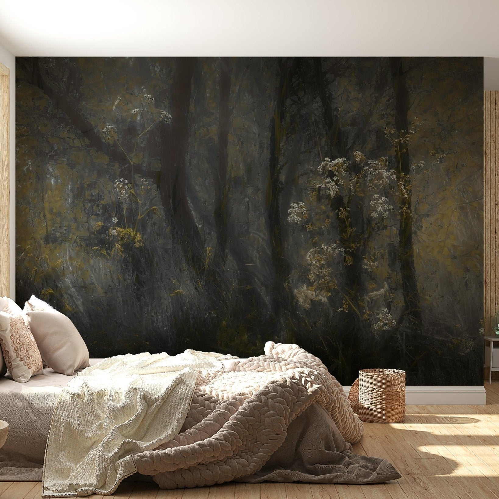 A classic forest theme wallpaper for walls., GD5596