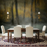 An artistic soft focus landscape mural on scenic wallpaper.