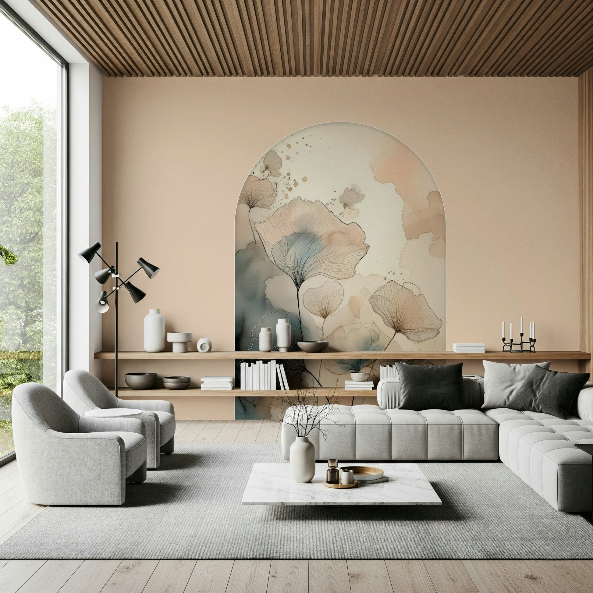 Wide view of the Ethereal Garden Archway, adding height to the interior.