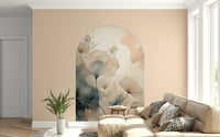 Ethereal Garden Archway Wall Mural featured in a bright, airy sunroom.