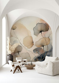 Detailed floral arrangement in the Ethereal Garden Tones pattern.