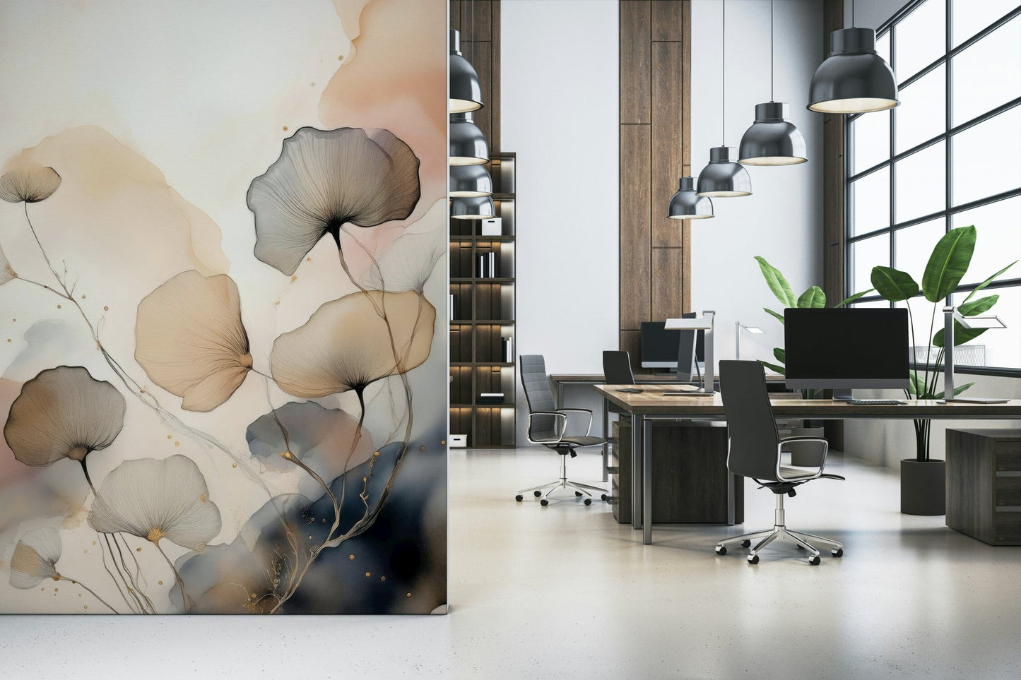 Diffused light on the artistic Ethereal Garden Tones background.