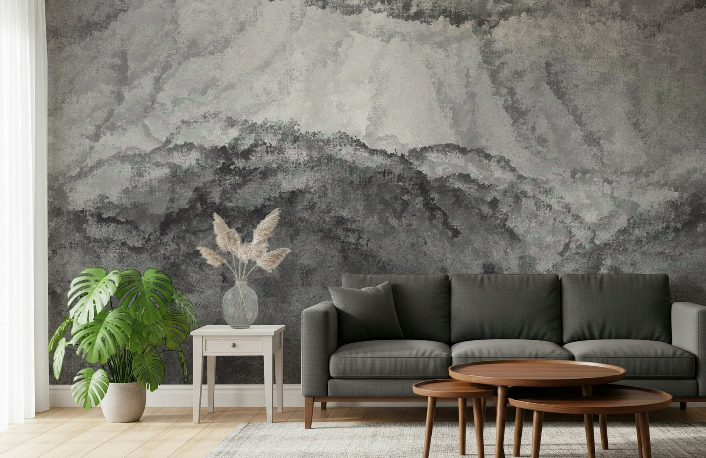 Ethereal Gray Wall Mural -2453360