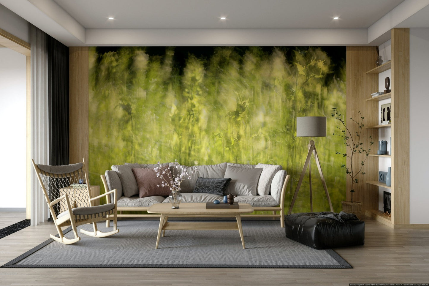 Sense of peace, tranquility, and openness.

