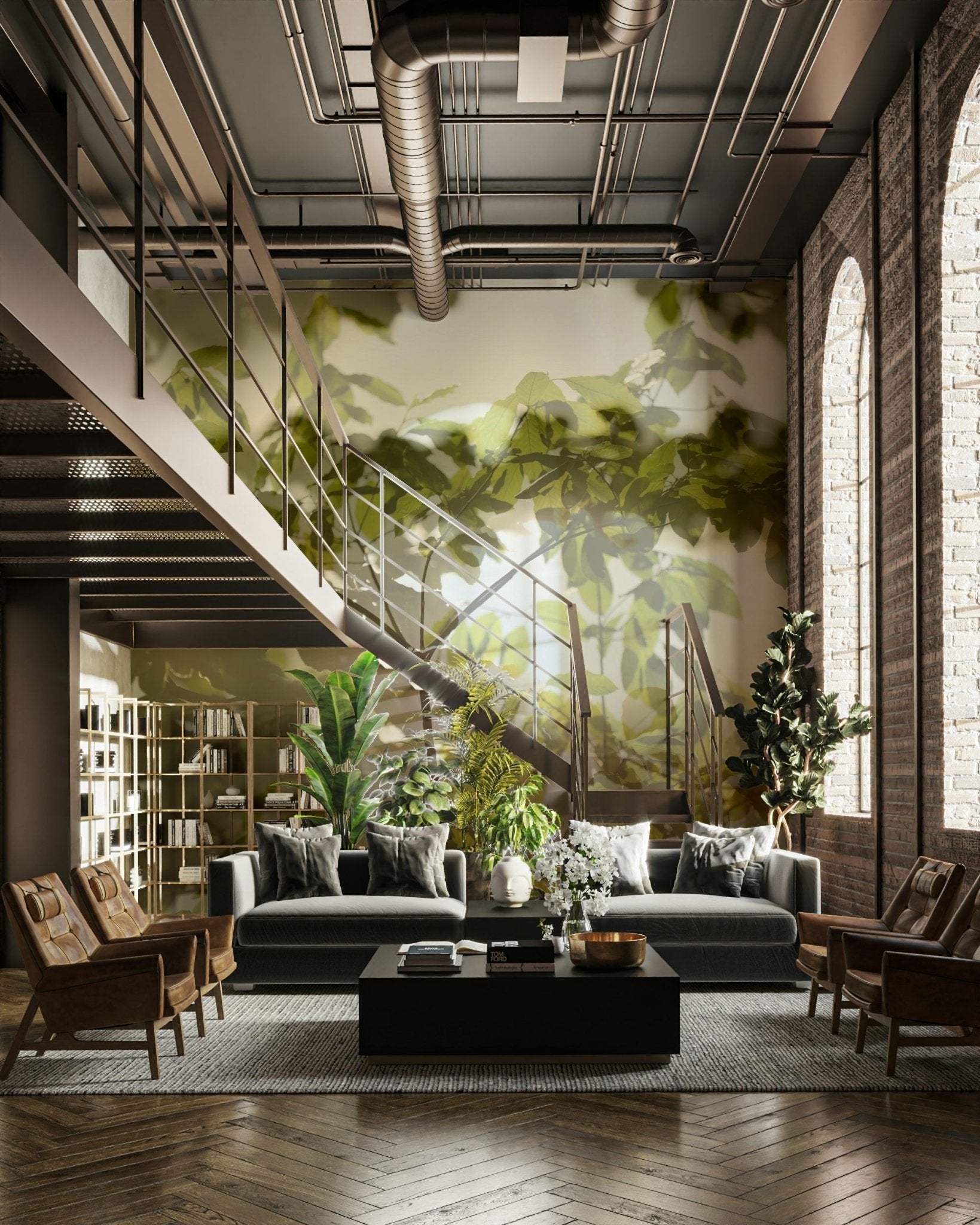 High-quality nature mural that adds texture and depth to walls, GD2676