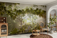Delicate leaves in soft tones for a soothing environment, GD2676