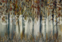 A high-quality minimalist tree wall mural for walls., GD5557