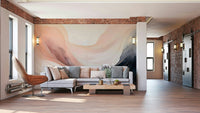 Dreamy pastel shades on an ethereal hues mural.

