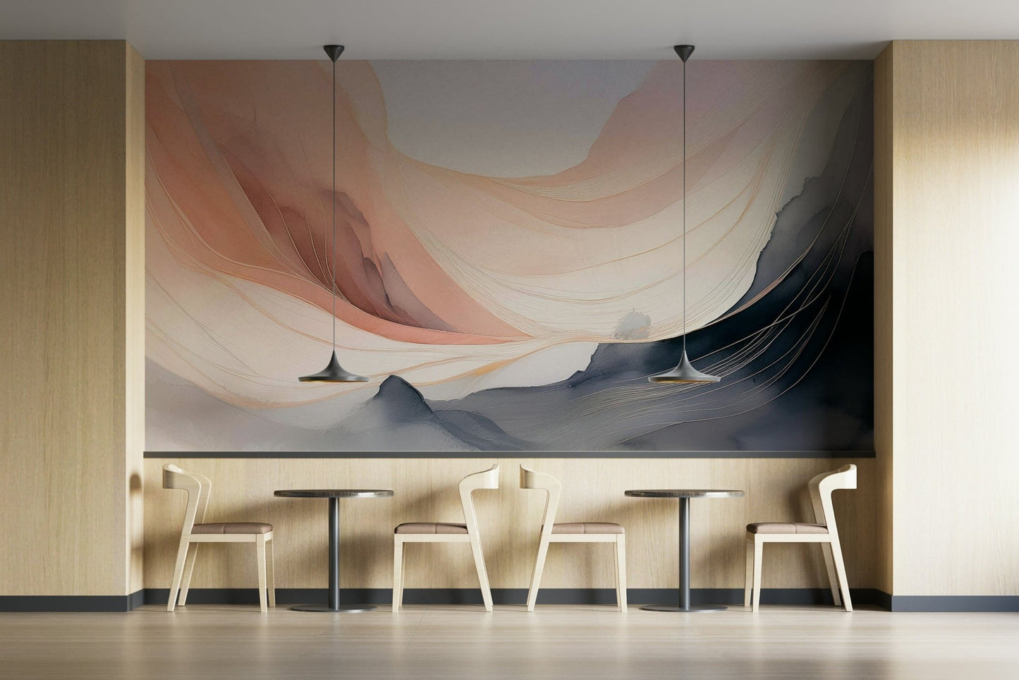 Soft and soothing pastel wall mural for your home.

