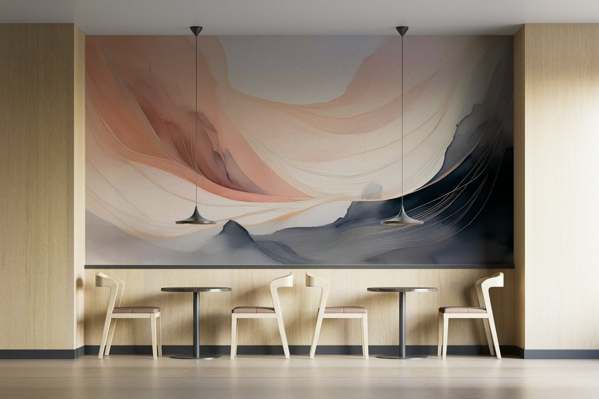 Soft and soothing pastel wall mural for your home.

