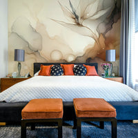 Abstract wall art with tranquil design elements