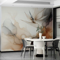 Ethereal mural for peaceful, modern interiors