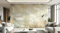 A beautiful wide-angle wall mural of dreamy palms.