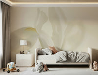 A serene subtle flower wall mural for your decor.