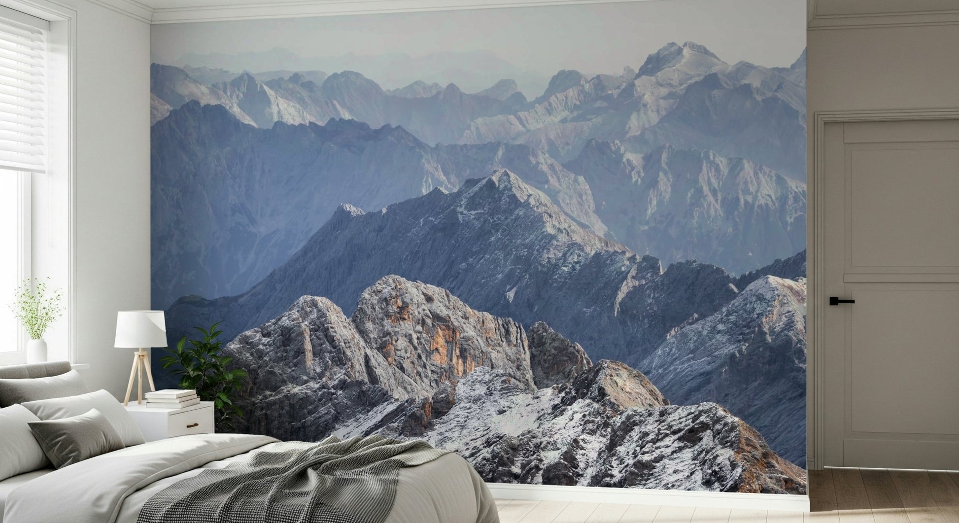 An artistic nature inspired mural for home decor.