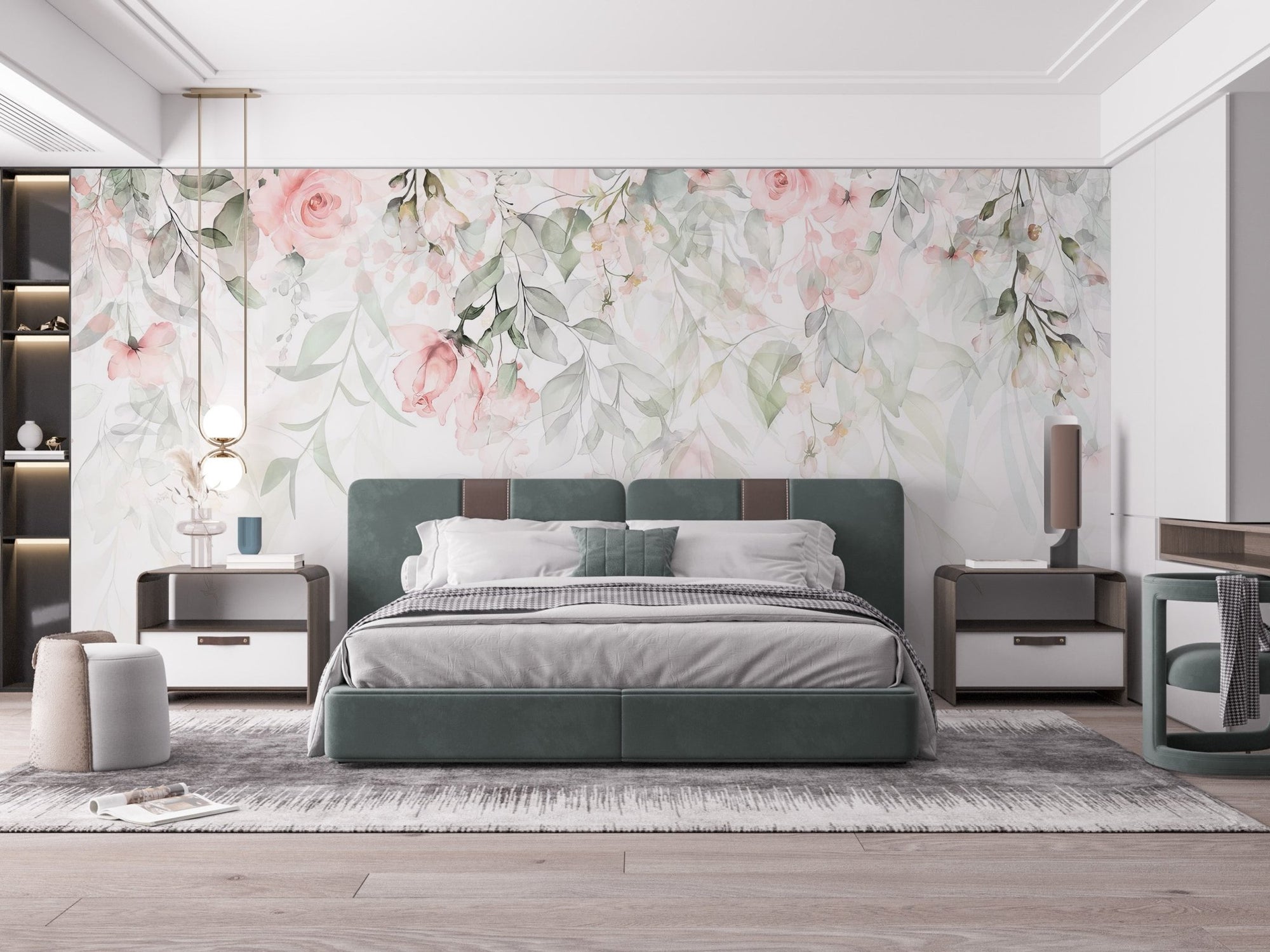 Ethereal Rose Garden Wallpaper Design, C335