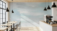 Kitchen Ethereal Sky wall mural with airy brush texture finish