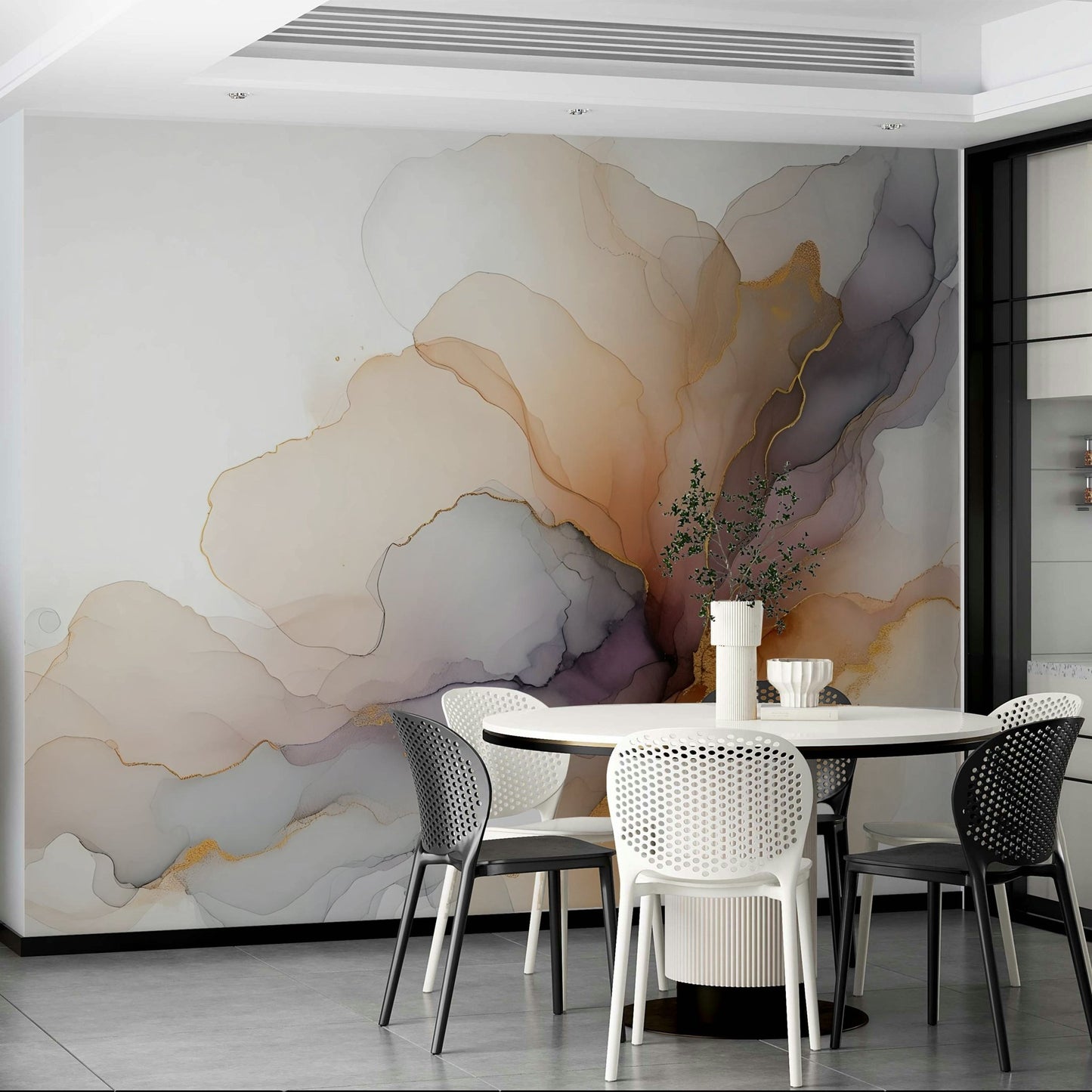 Ethereal Smoke Hues Wall Mural