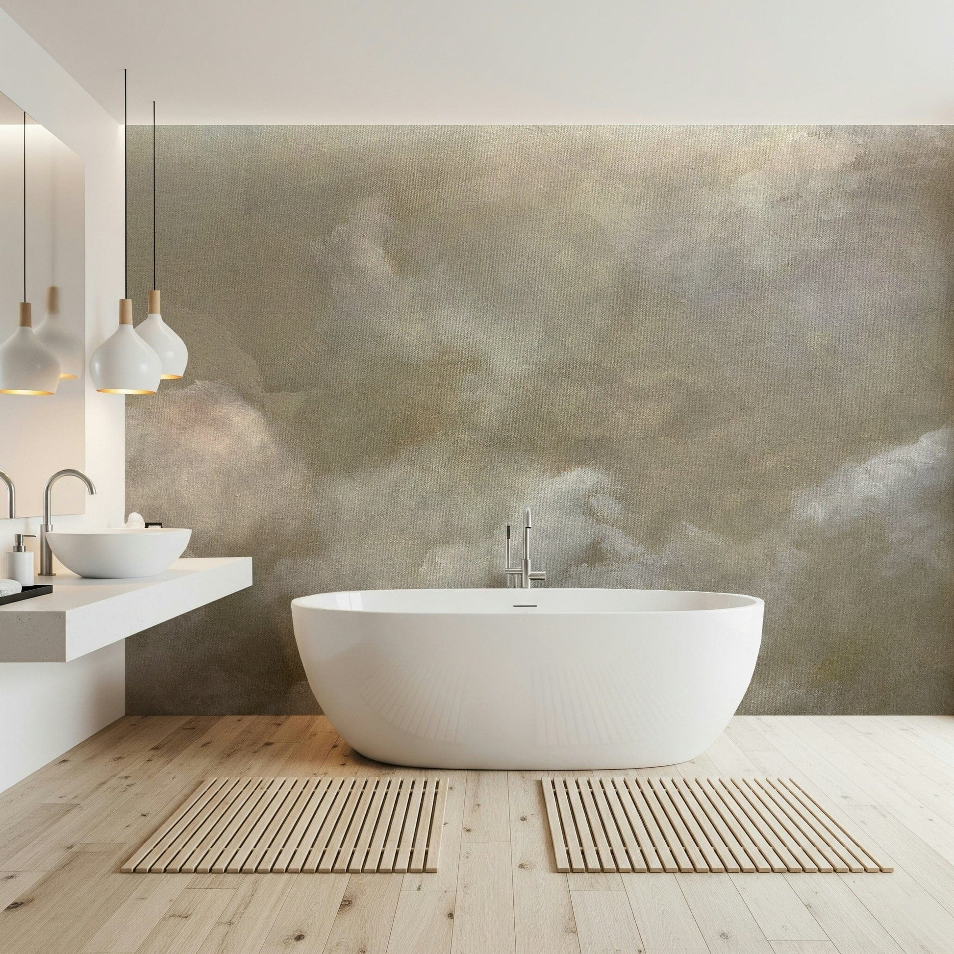 A beautiful modern art wall mural of delicate texture.