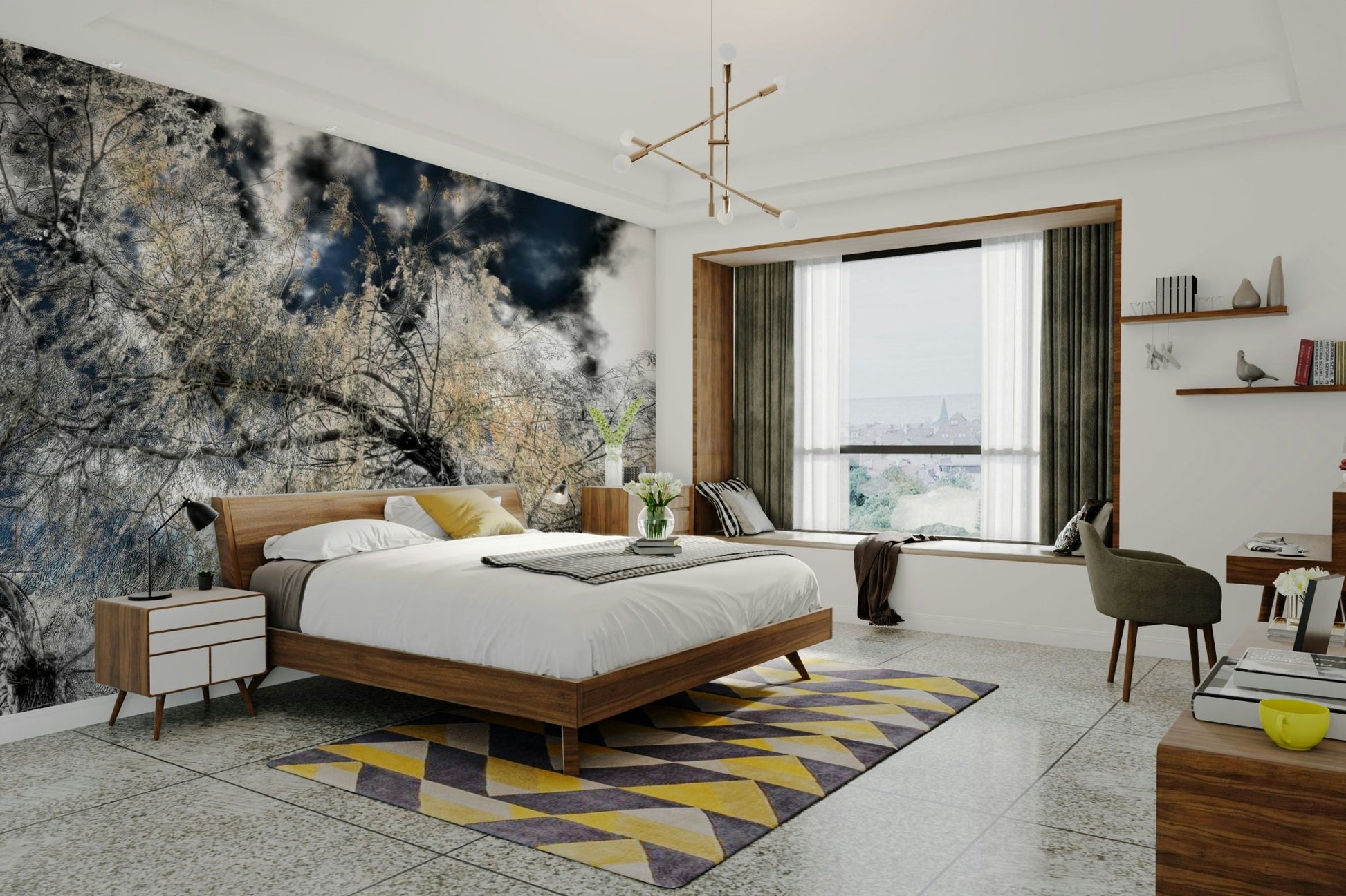 The sky has a dreamy, soft-focus, almost magical quality.

