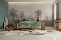 Muted, harmonious hues.

