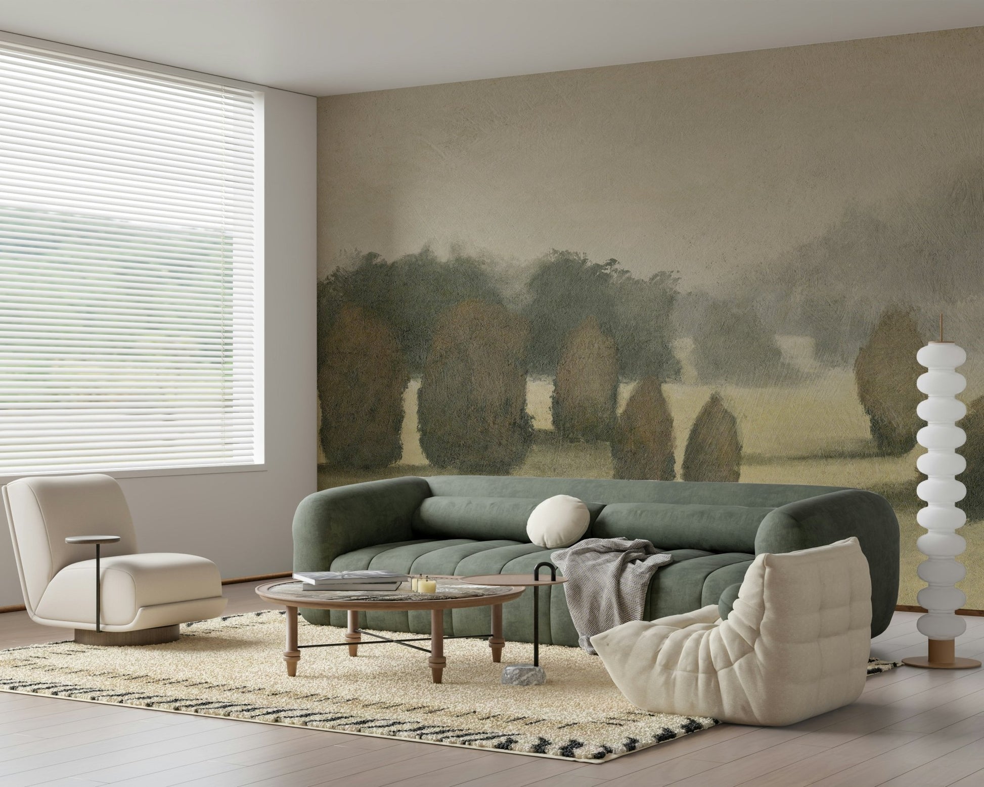 A classic landscape theme wallpaper for walls., GD5668