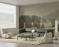 A classic landscape theme wallpaper for walls., GD5668