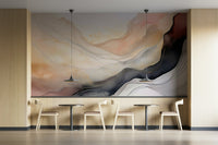 Serene and soft ethereal veil mural for any room.

