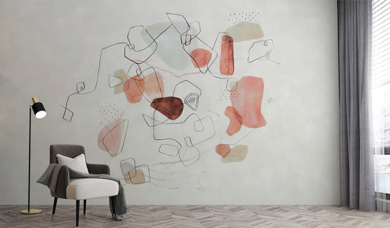 Ethereal Watercolor Wallpaper Mural, C262