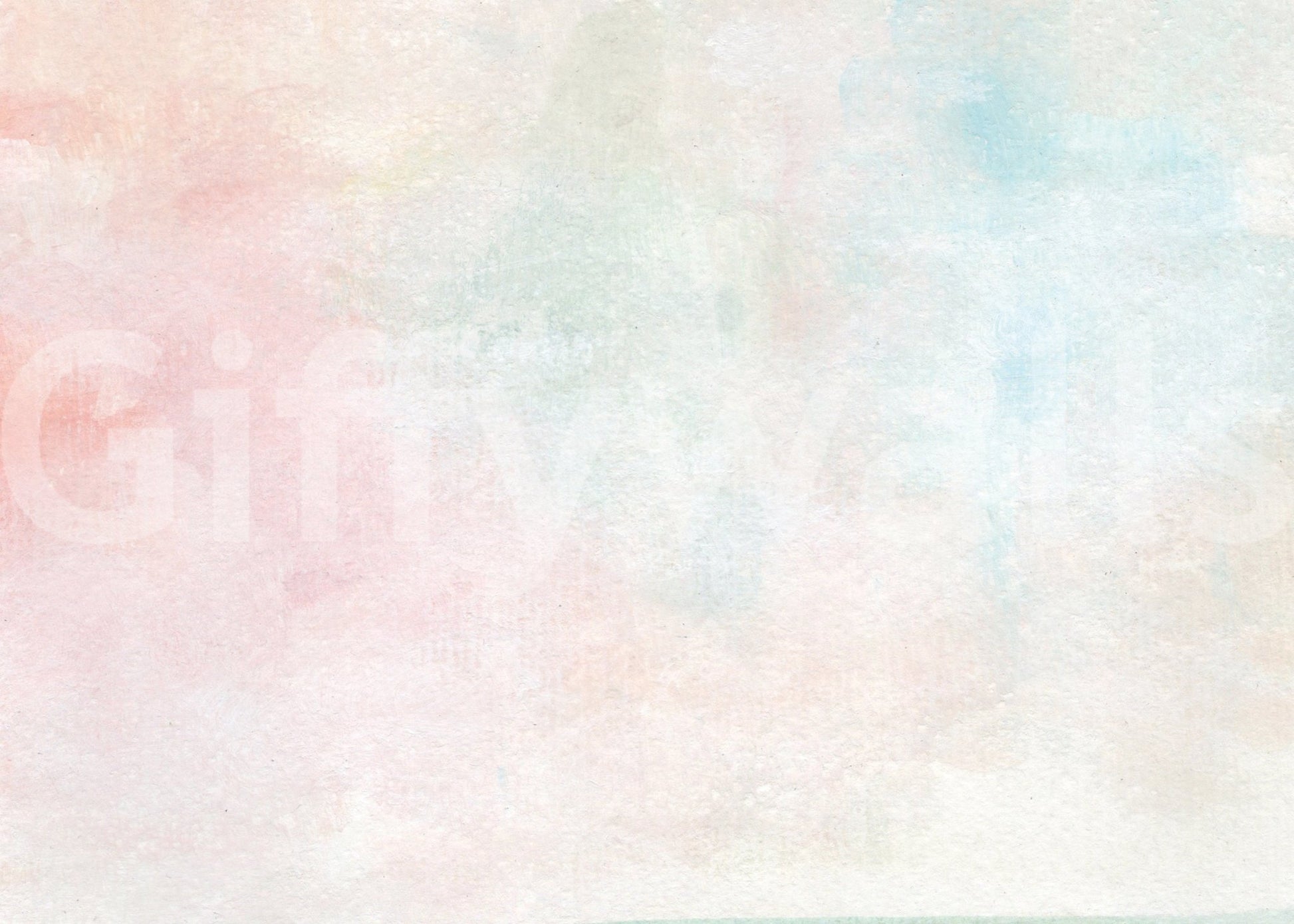 Ethereal Watercolor Wash Wall Mural flat view displays a complete soft rainbow palette.