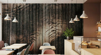 Bathroom accent wall showcasing the light Ethereal Wood Grain texture.