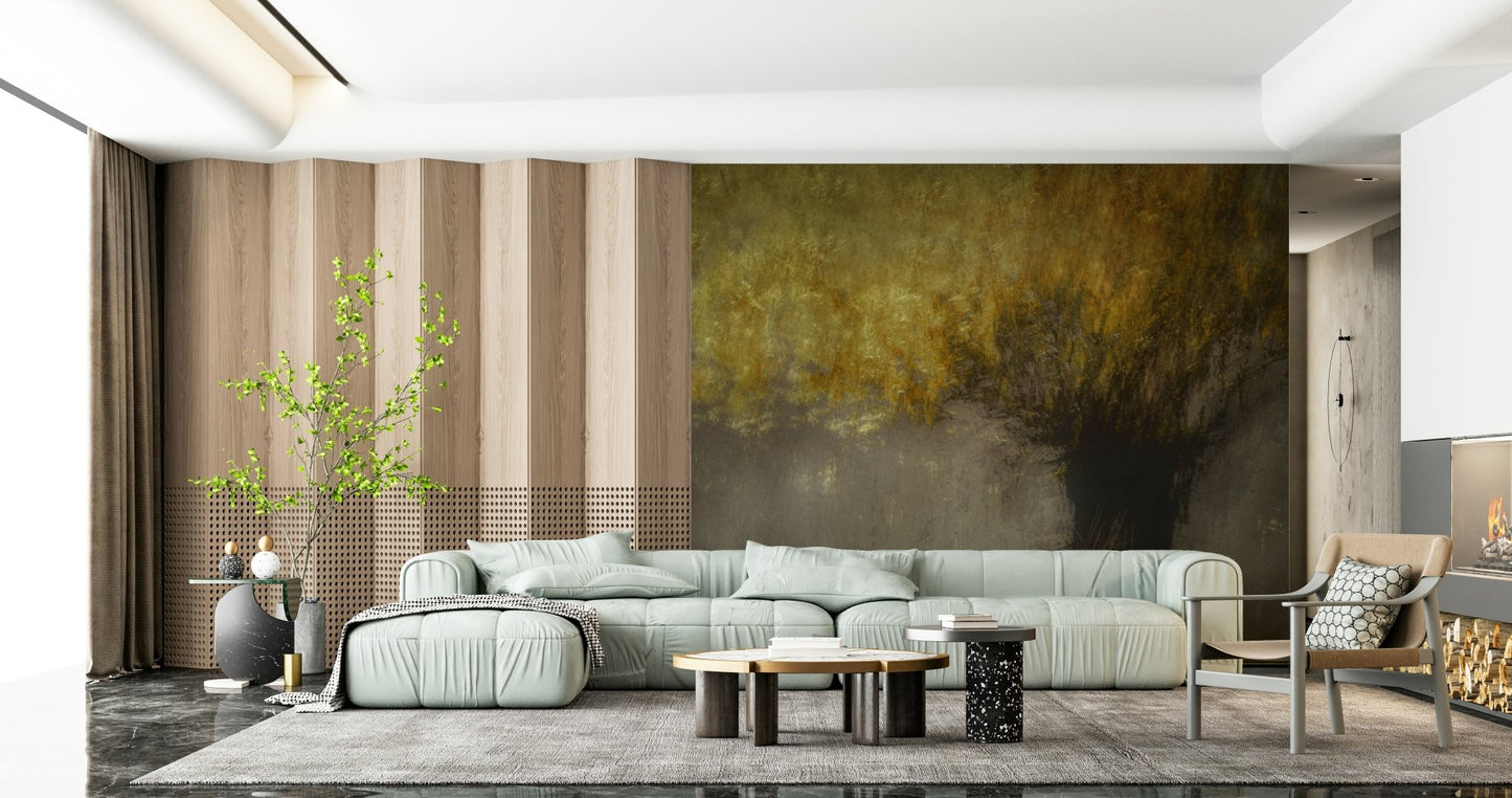 A classic forest theme wallpaper for walls.