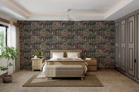 Indian female figures mural for wall

