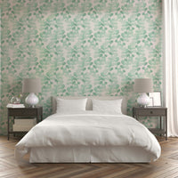 A classic botanical wallpaper for walls with subtle tones.

