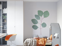 Eucalyptus mural wallpaper for peaceful interiors

