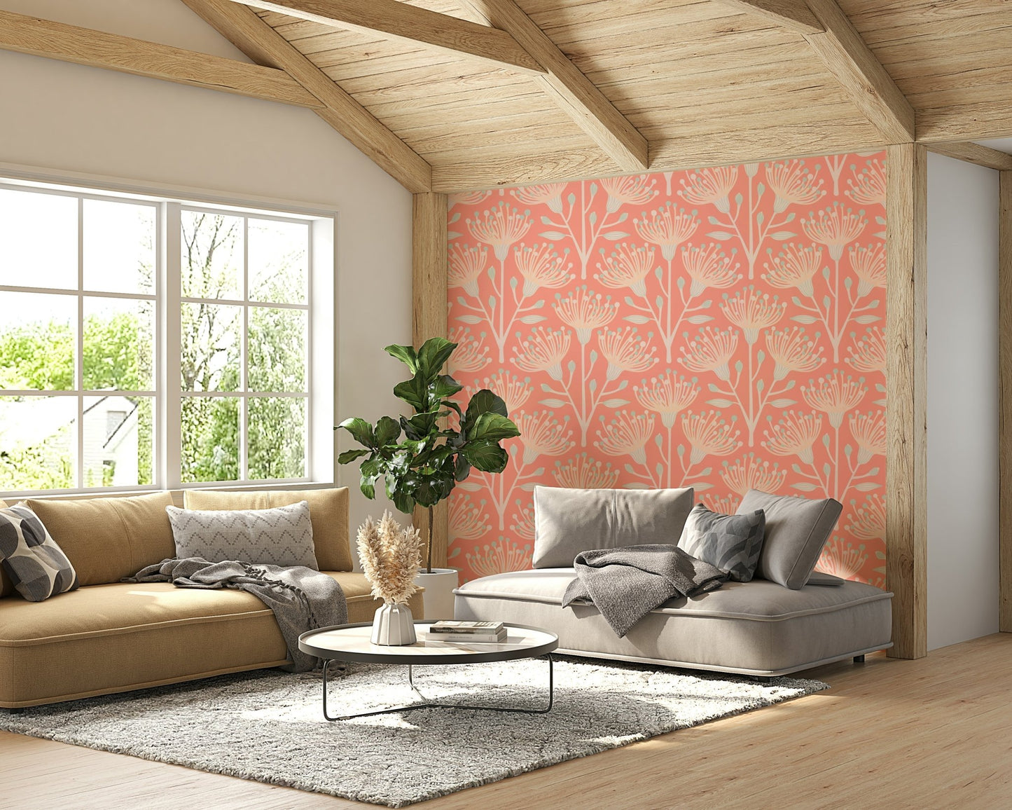 The room feels bright and lively due to the cheerful colors. GD2791

