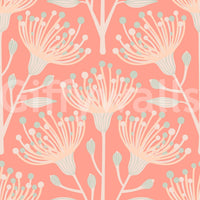 The Eucalyptus Floral mural gives the space a natural and inviting touch. GD2791

