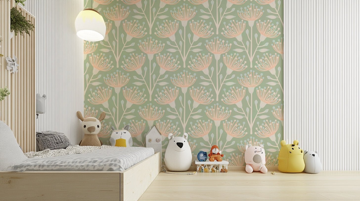 The flowers are in a soft blush pink color.


