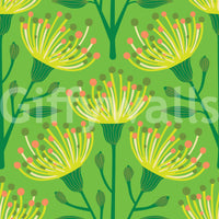 The design is non-realistic and interpretive.

