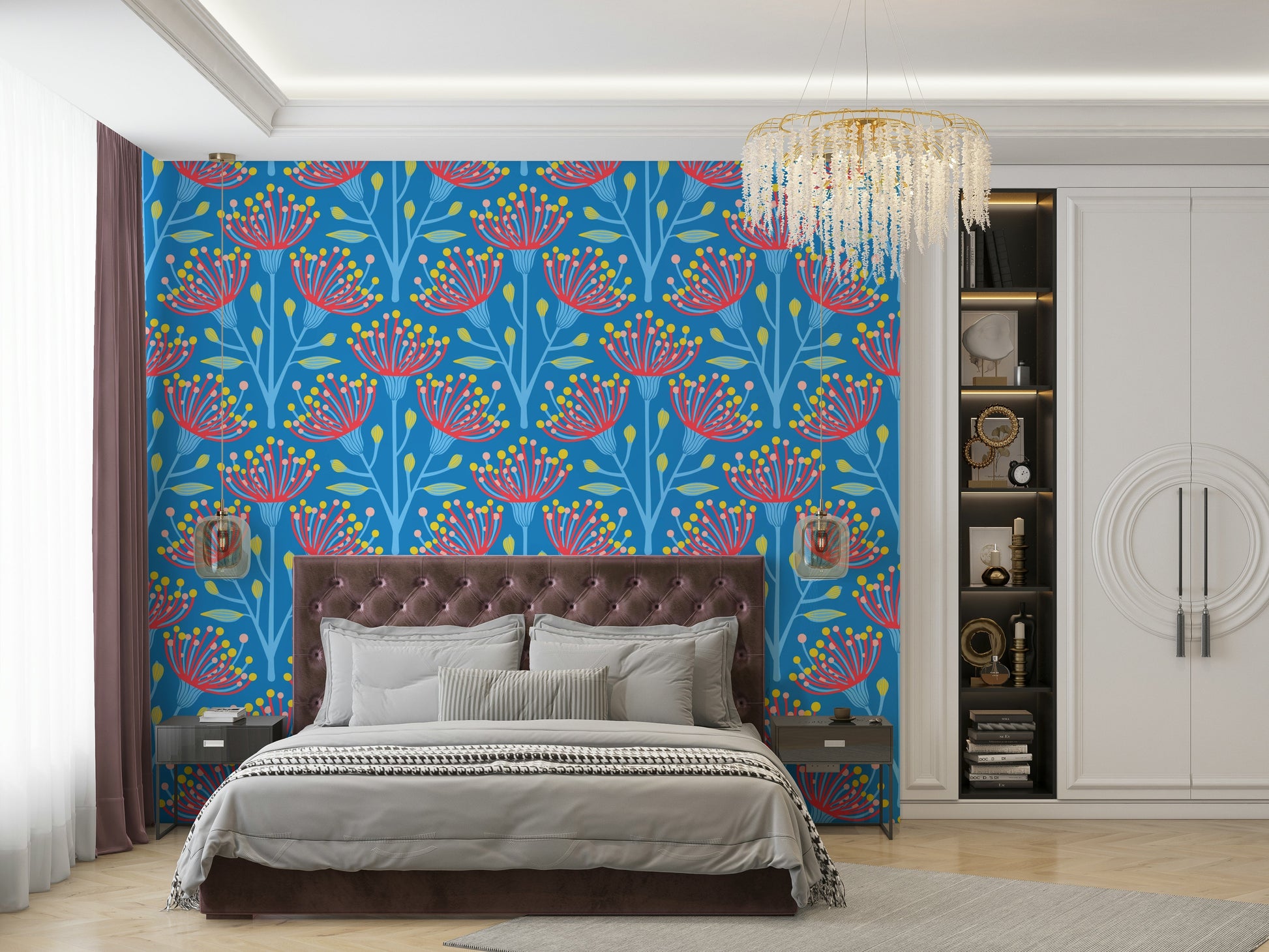 The eucalyptus leaves are a central focus of the image.


