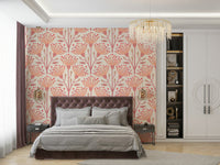 The wall mural is installed on a feature wall in a bedroom or nursery.

