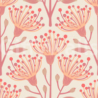 The Eucalyptus Floral mural gives the space a natural and quiet touch.

