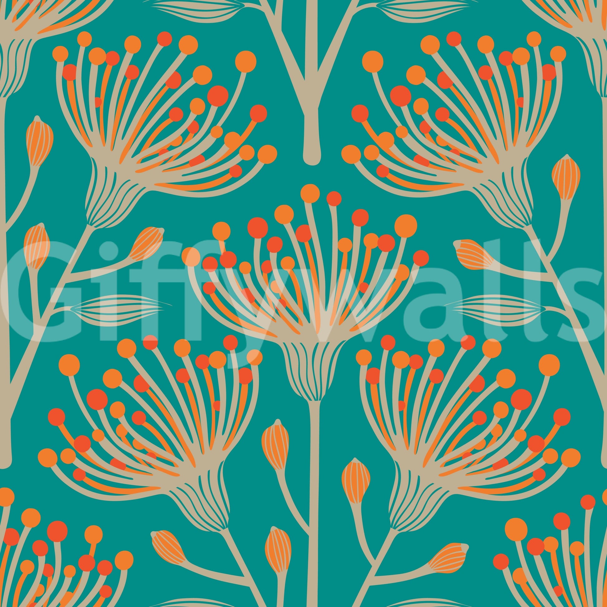 The design is non-realistic and interpretive.

