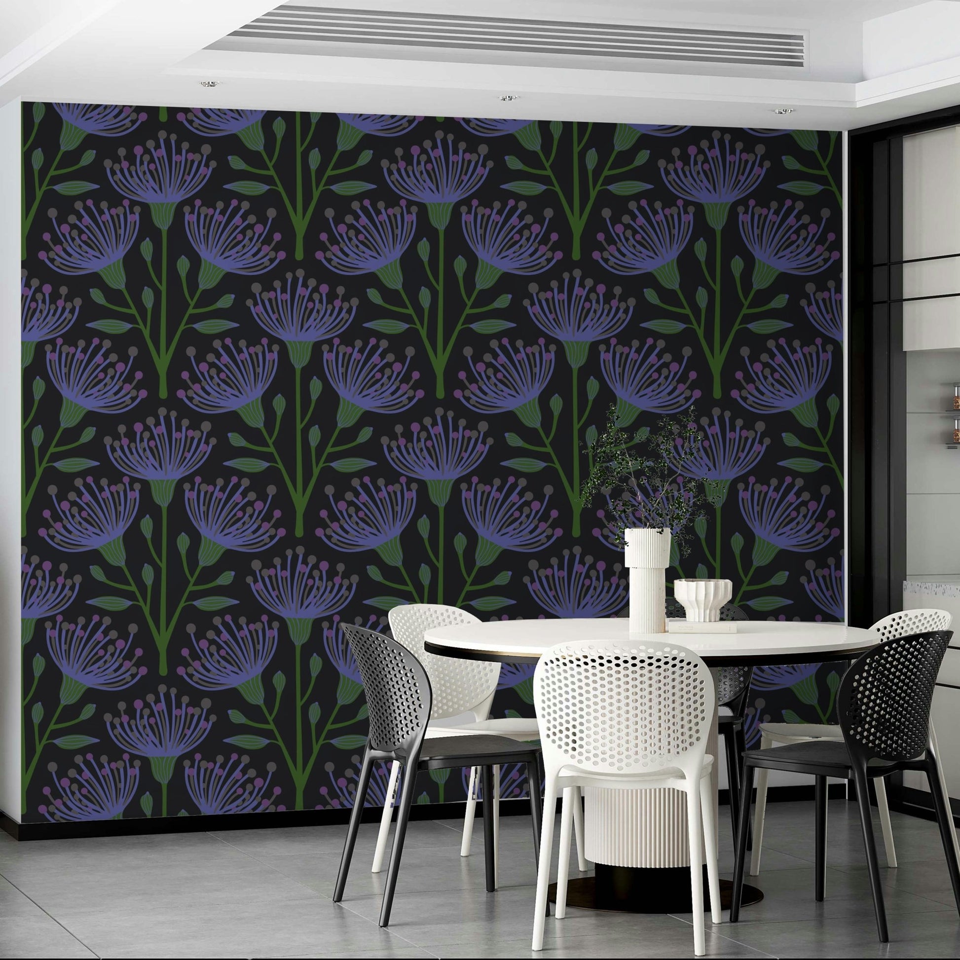 The background is a dark color, making the floral design stand out.

