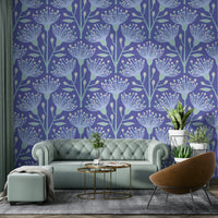 The pattern has a modern and serene feel.

