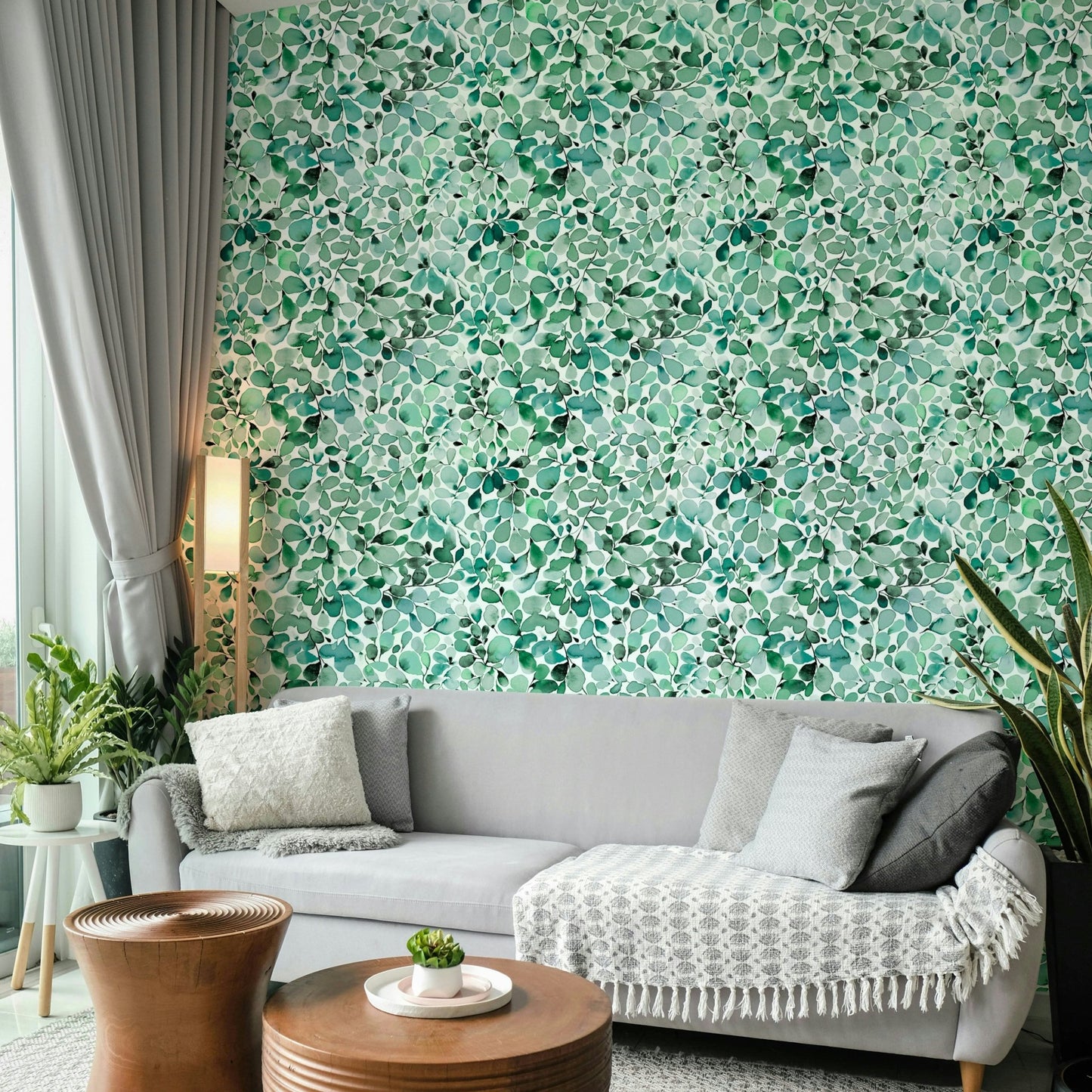 Botanical eucalyptus wallpaper

