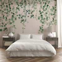 Eucalyptus hanging vines wallpaper

