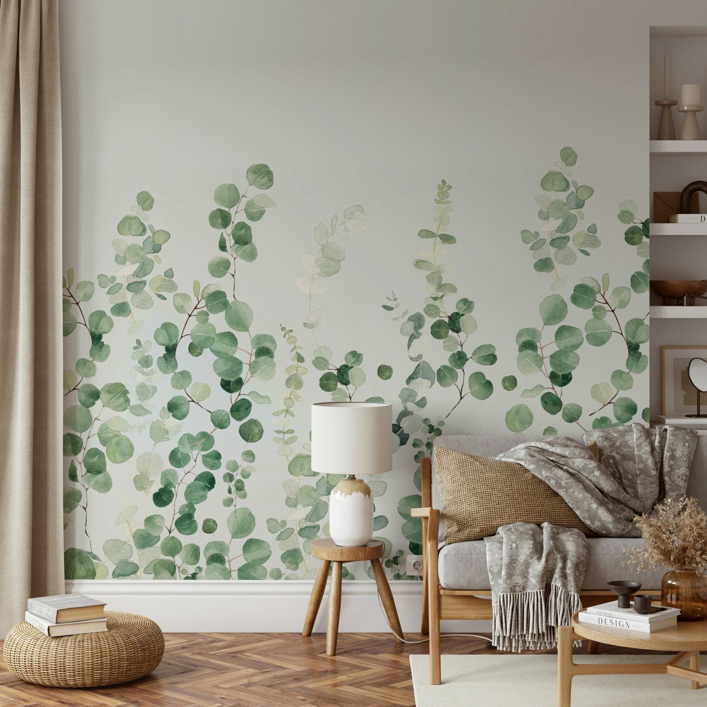 Nature-inspired eucalyptus wall art

